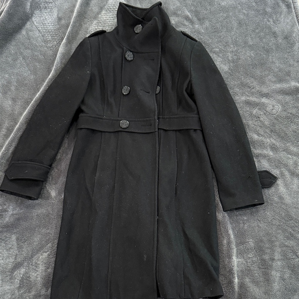Guess Classic Black Trench Coat
